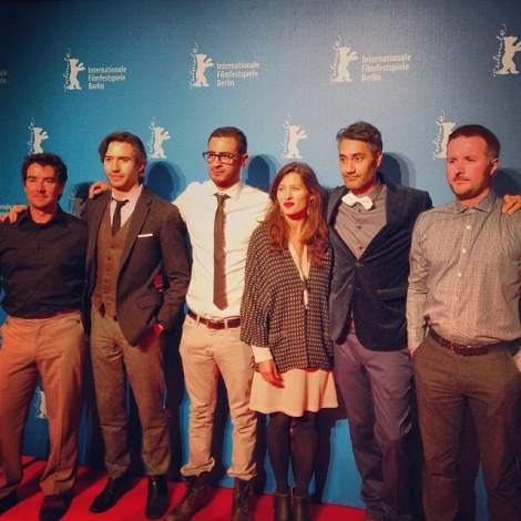 Taika Waititi, the cast and producers at the 'What We Do in the Shadows' European premiere, February 12, 2014, Berlin.